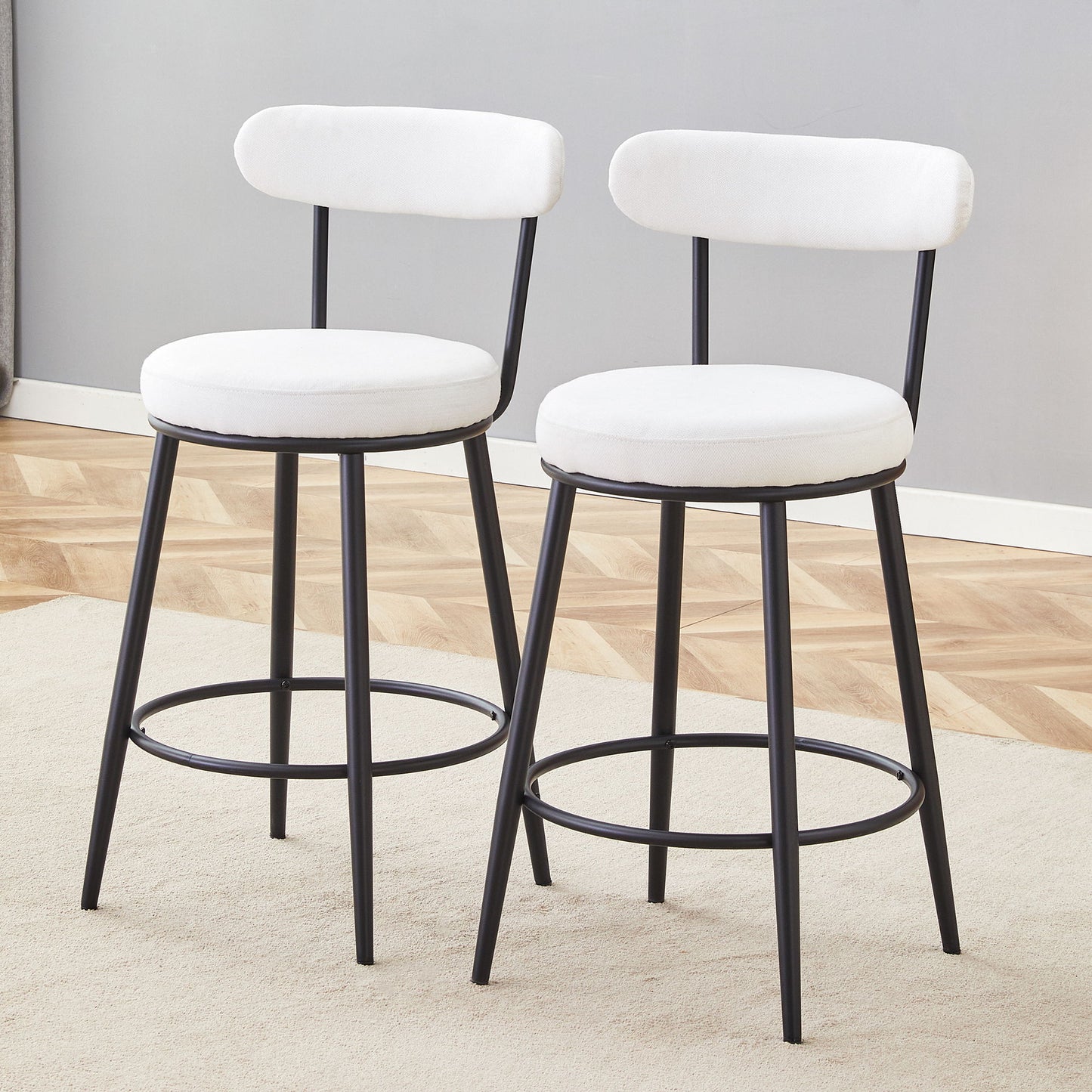 Fashionable Ergonomic High Legged Bar Chairs (Set of 2) Home Essentials