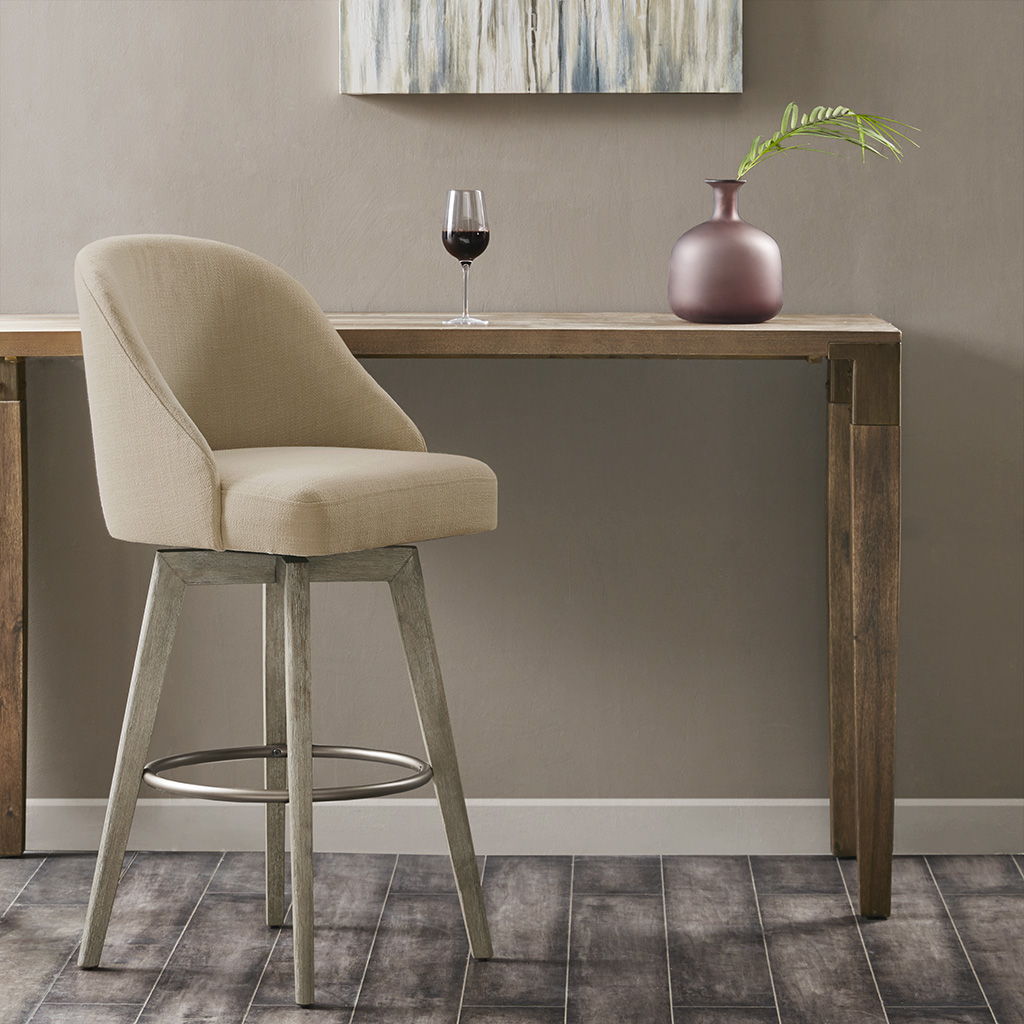 Pearce - Bar Stool With Swivel Seat - Sand Madison Park
