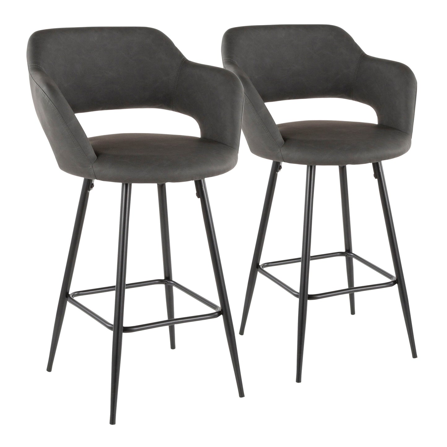 Margarite - Contemporary Counter Stool (Set of 2) Lumi Source