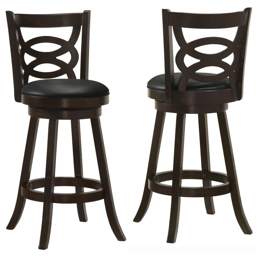 Calecita - Wood Swivel Counter Stool (Set of 2) CoasterEssence