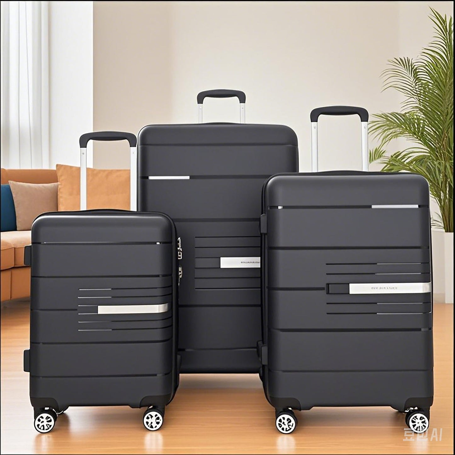 Hardshell Suitcase Double Spinner Wheels Luggage Sets, Lightweight With Tsa Lock, 3 Piece Set Daily Nest