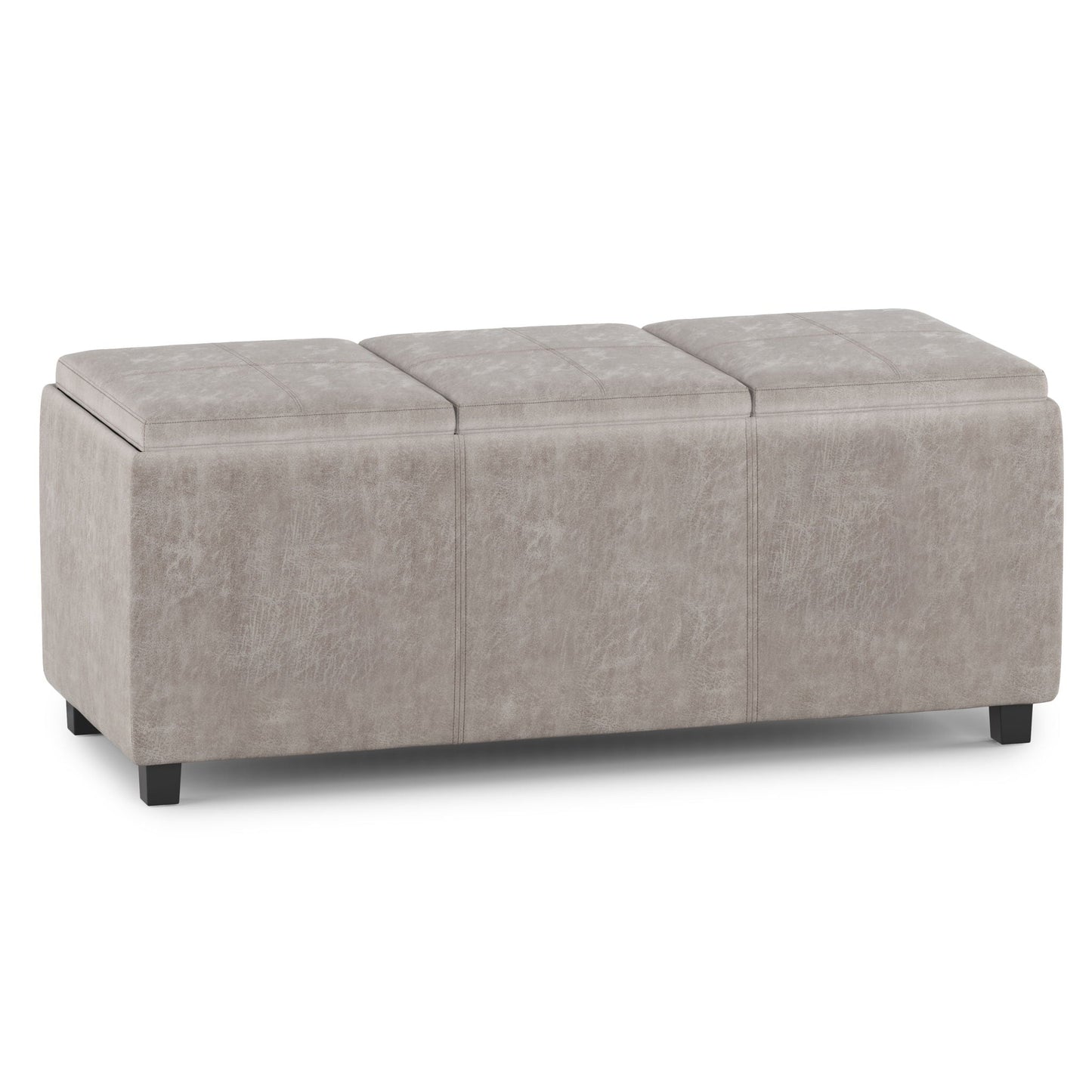 Avalon - Upholstered Storage Ottoman Simpli-Home