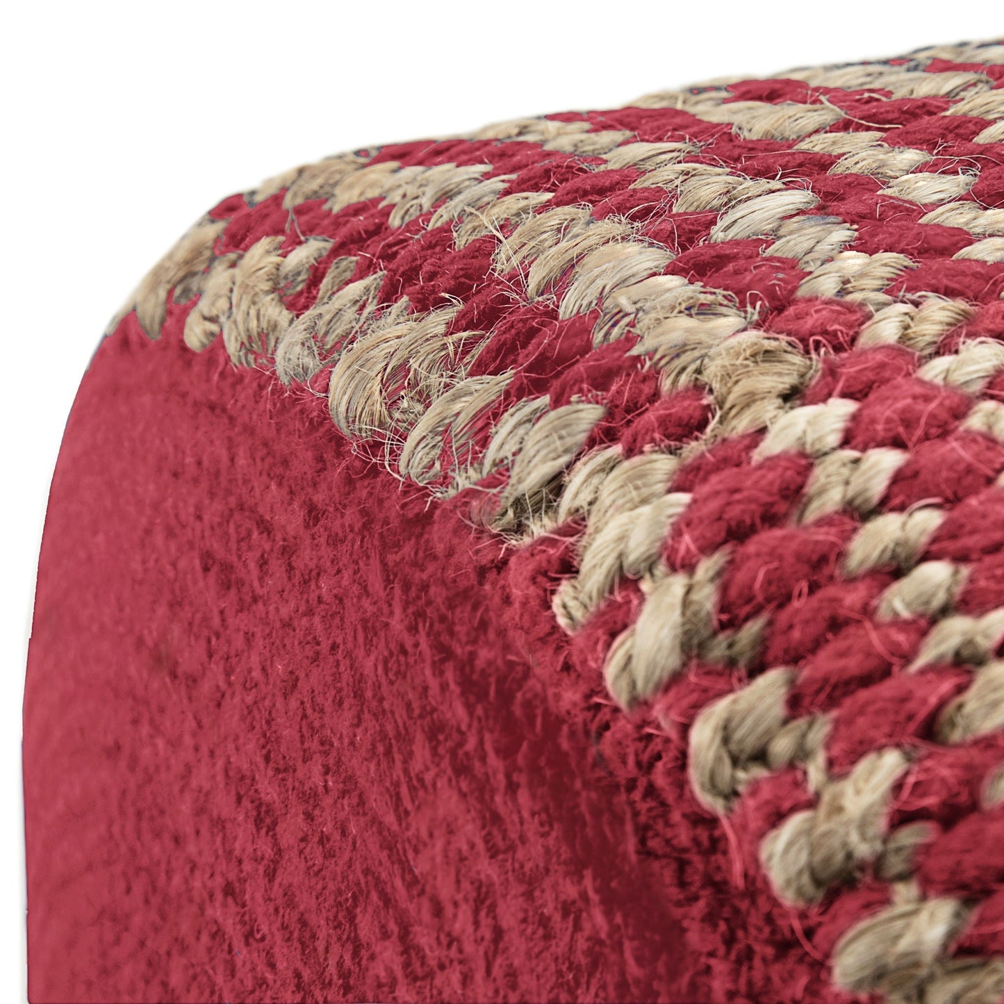 Larissa - Handcrafted Round Braided Pouf Simpli-Home