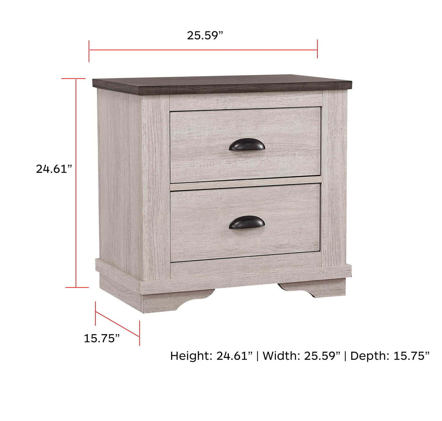 Coralee - Nightstand Crown Mark