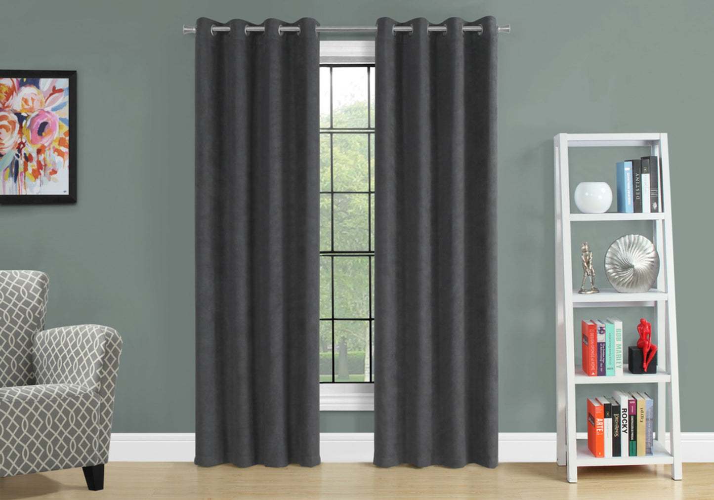 2 Pieces Set, Curtain Panel, Room Darkening, Grommet 8th Street