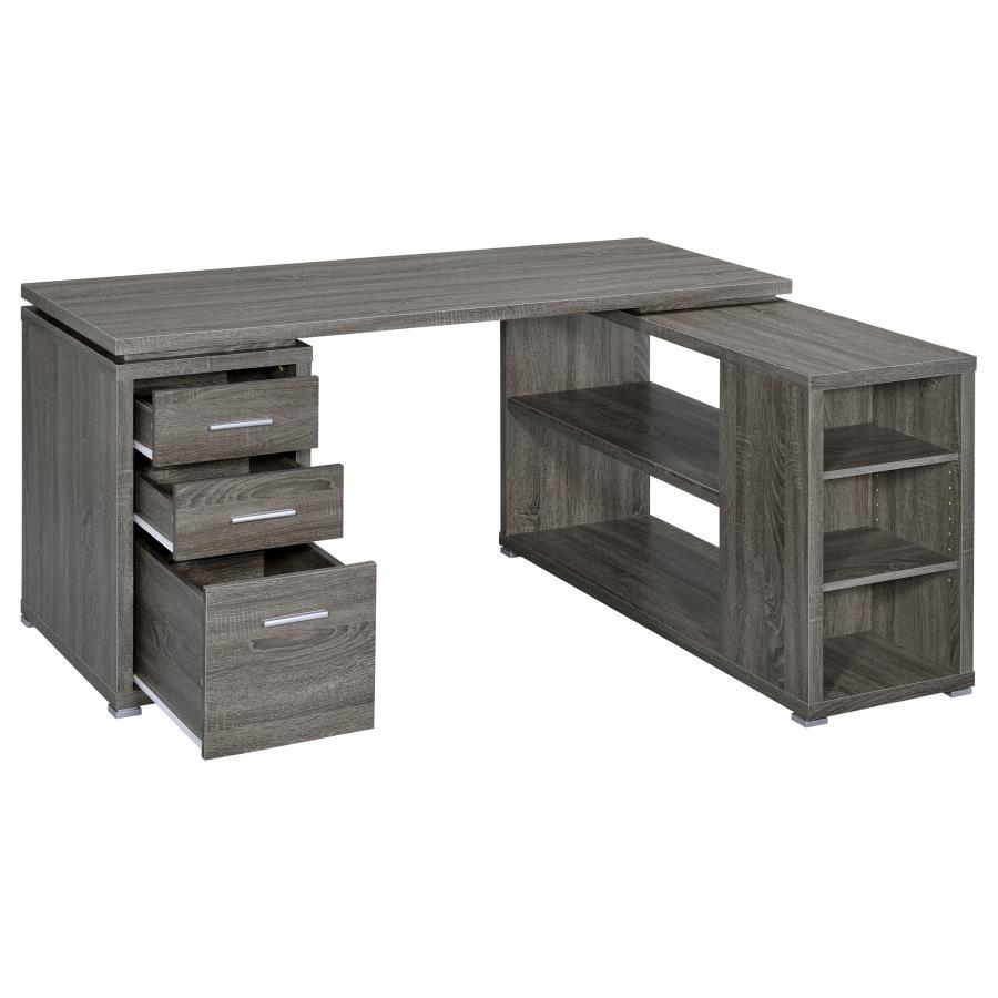 Yvette - 3-Drawer L-Shape Computer Desk CoasterEveryday