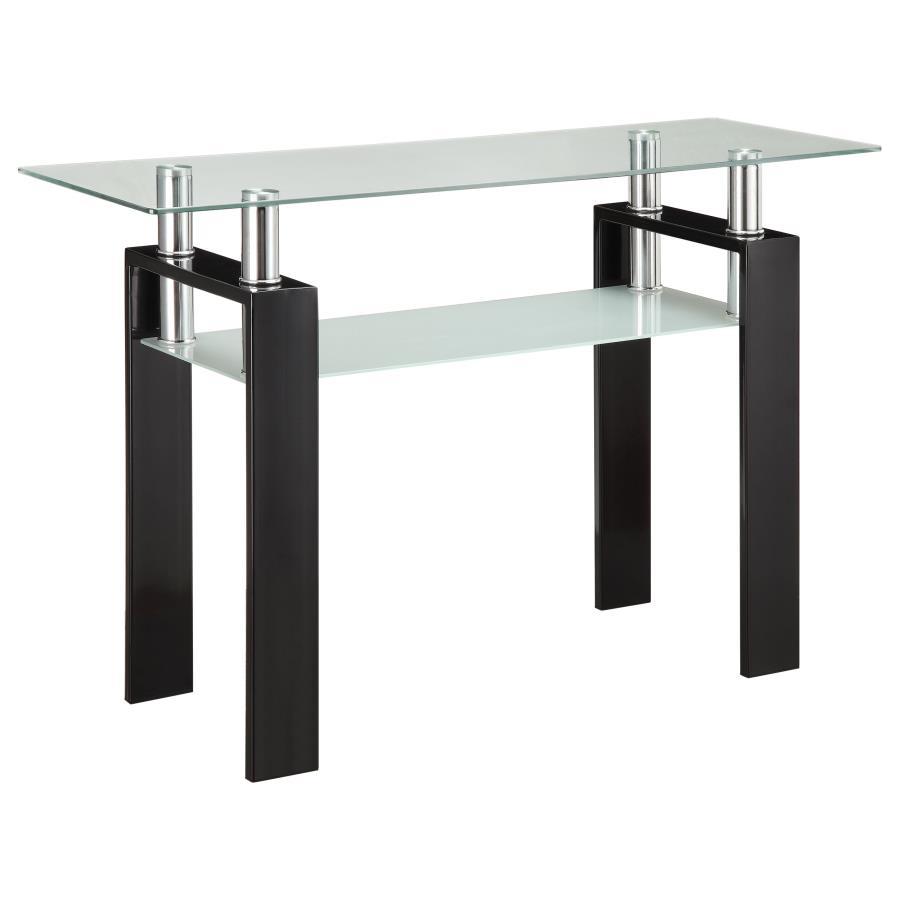 Dyer - 1-Shelf Rectangular Glass Top Table CoasterEveryday