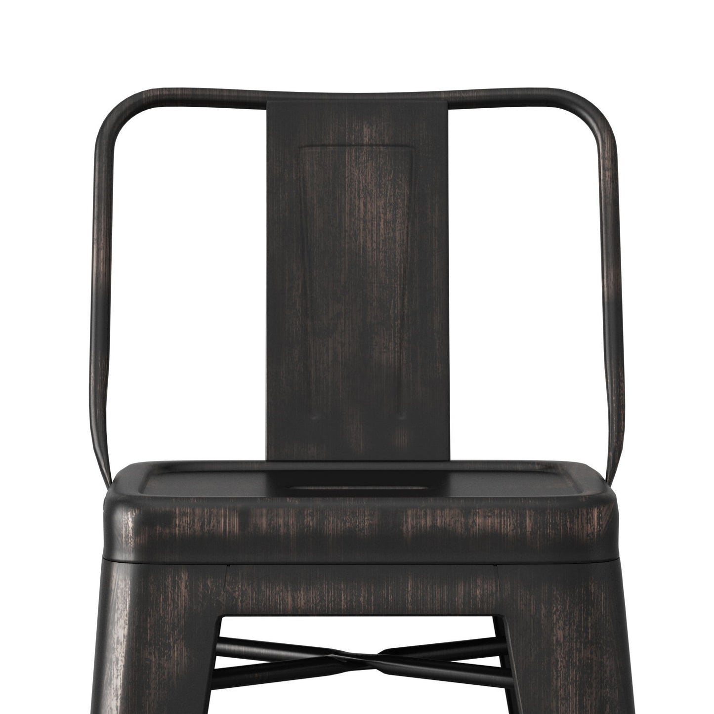 Rayne - Curved Back Metal Stool (Set of 2) Simpli-Home