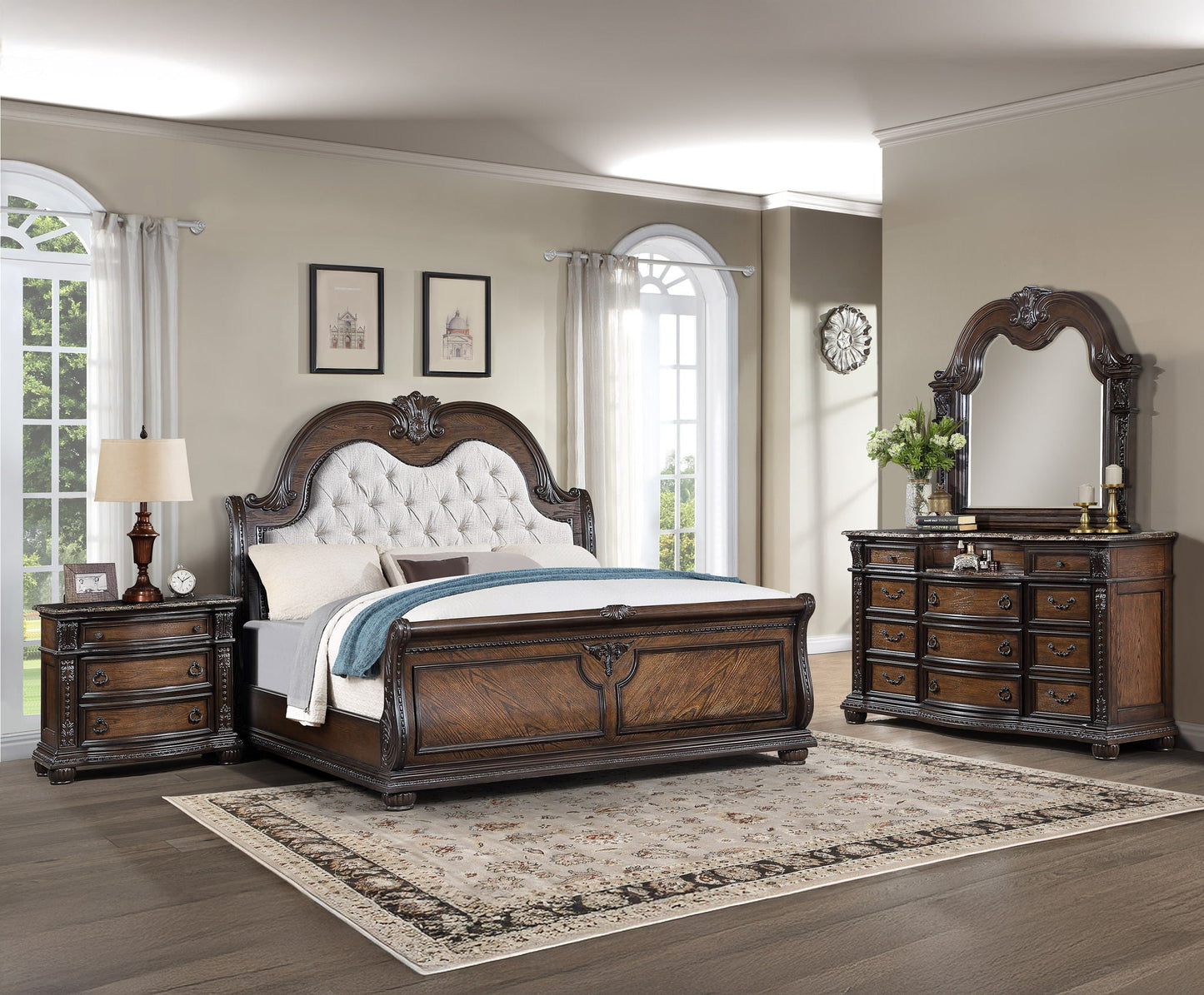 Stanley - Sleigh Bed Crown Mark