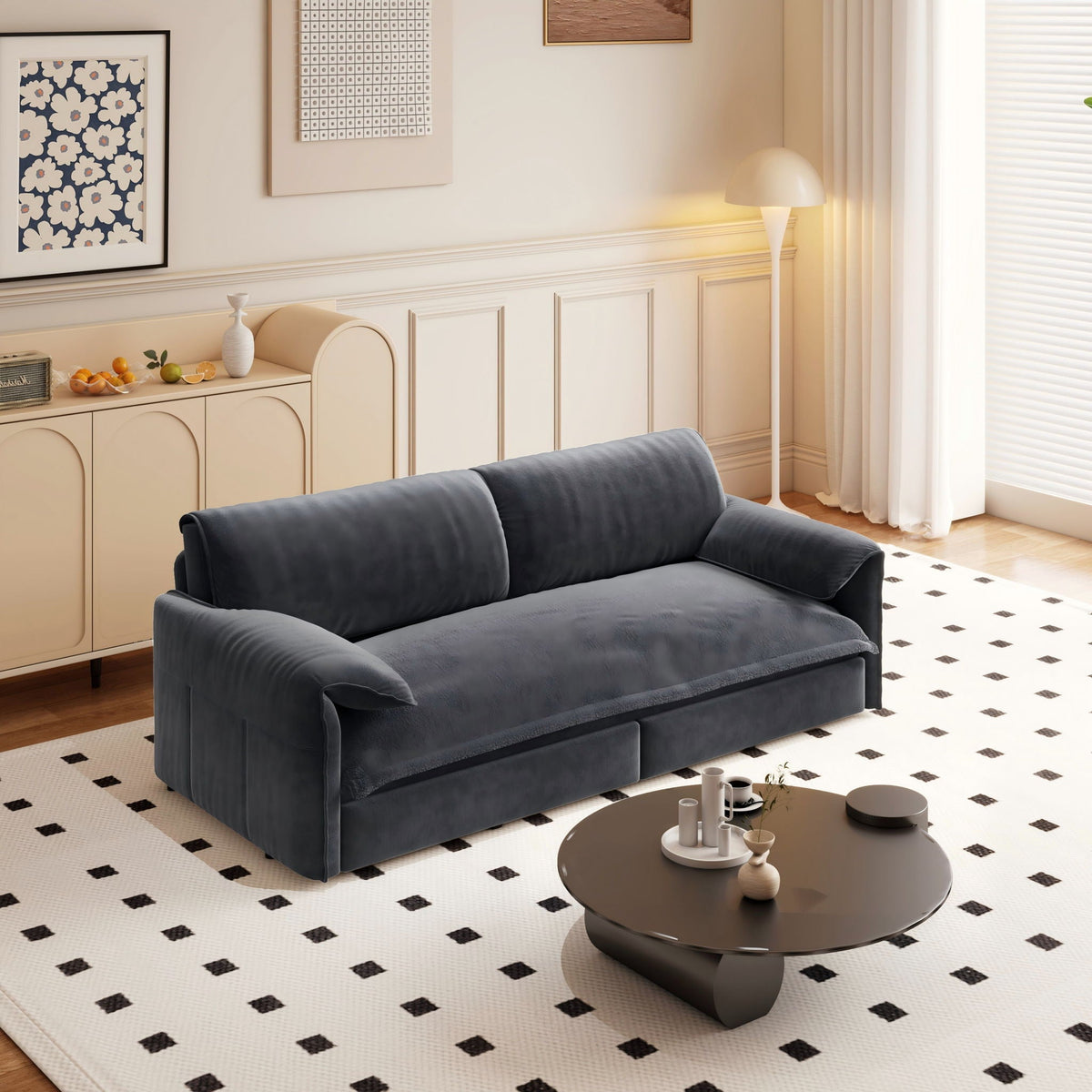 Queen Pull Out Sofa Bed With Side Storage Home Essentials