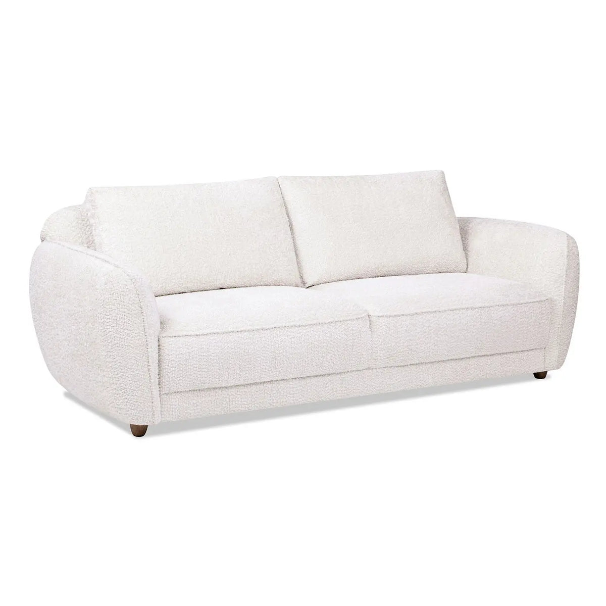 Sharon - Puffy Arm Sofa - Alpaca Off-White Jennifer Taylor Home