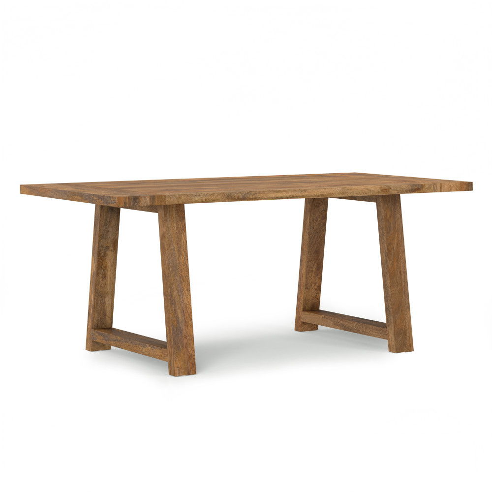 Whitley - Dining Table In Burnt Wax - Brown Simpli-Home