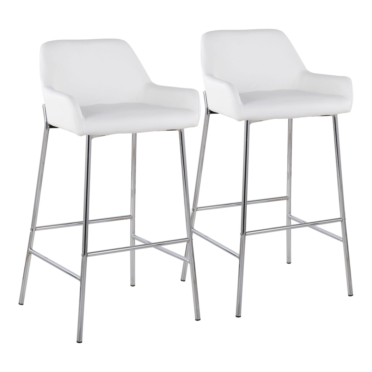 Daniella - Contemporary Fixed Height Barstool (Set of 2) Lumi Source