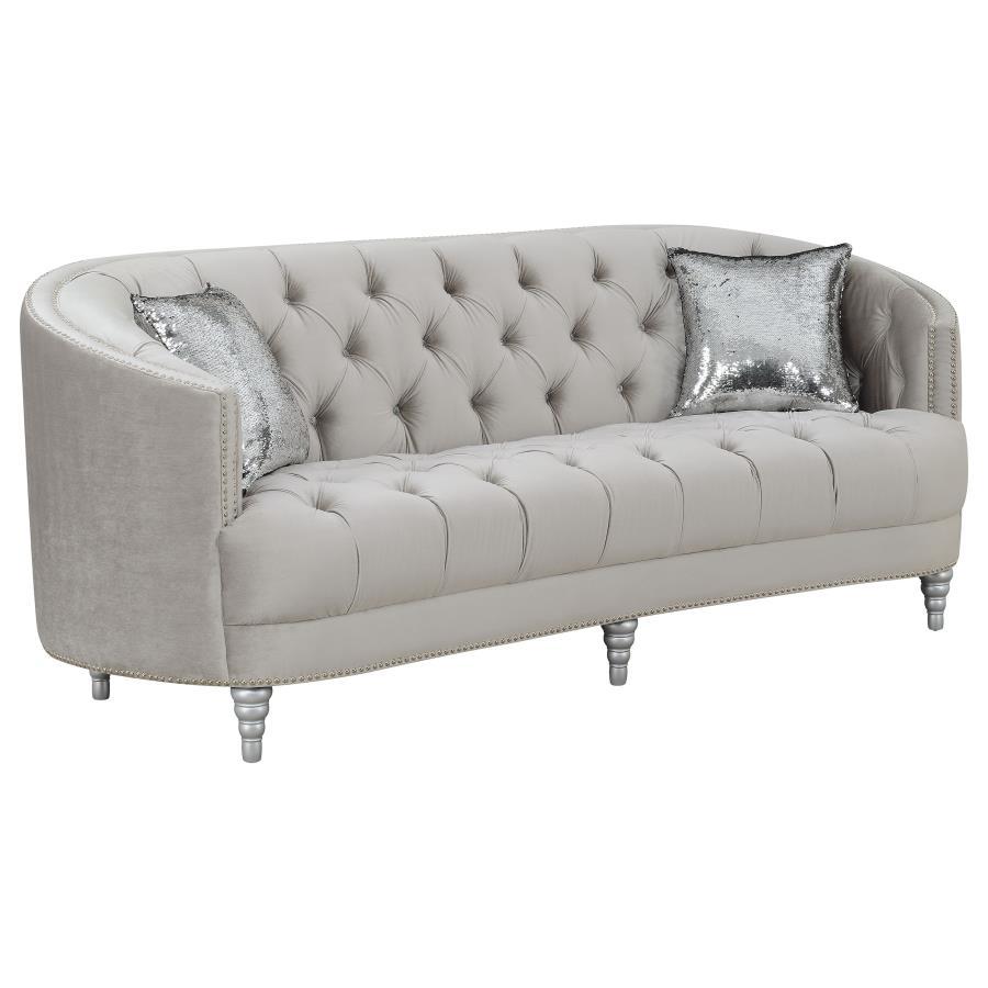 Avonlea - Upholstered Sloped Arm Sofa CoasterElevations