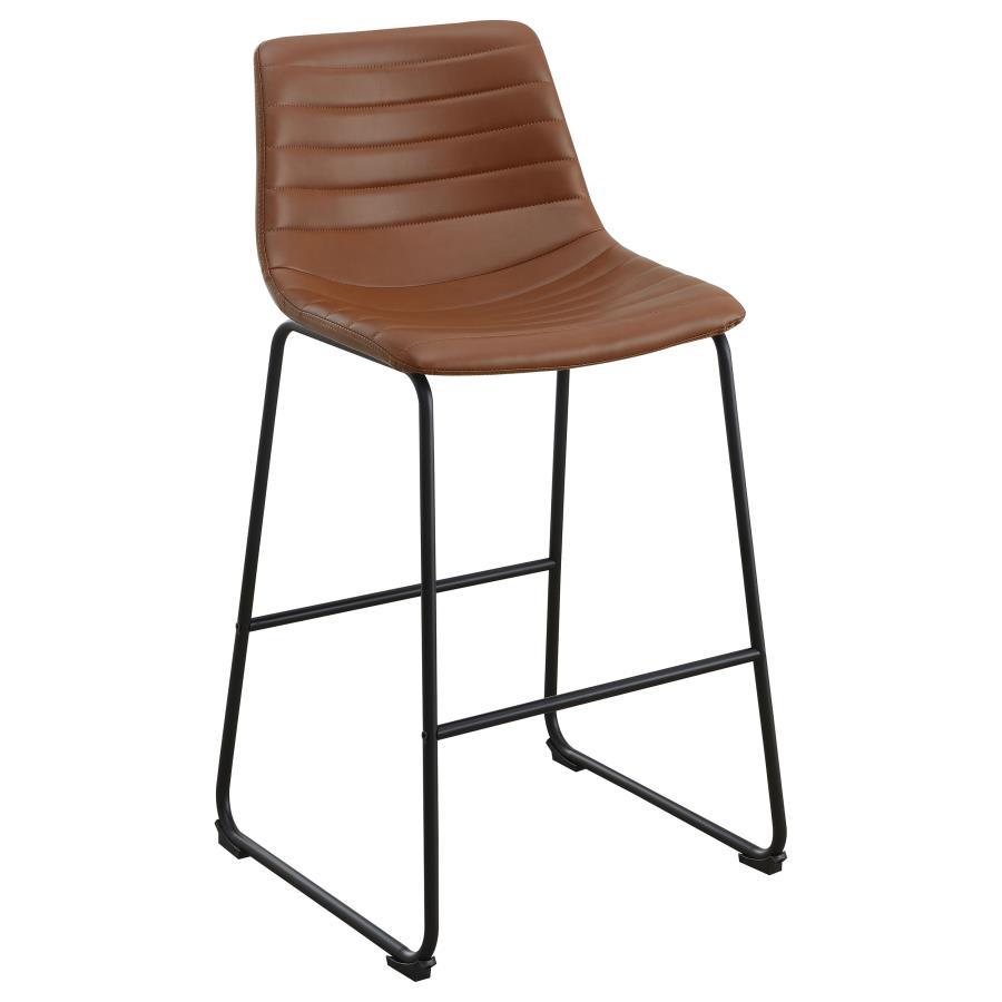 Zuni - Faux Leather Upholstered Bar Chair (Set of 2) CoasterEveryday