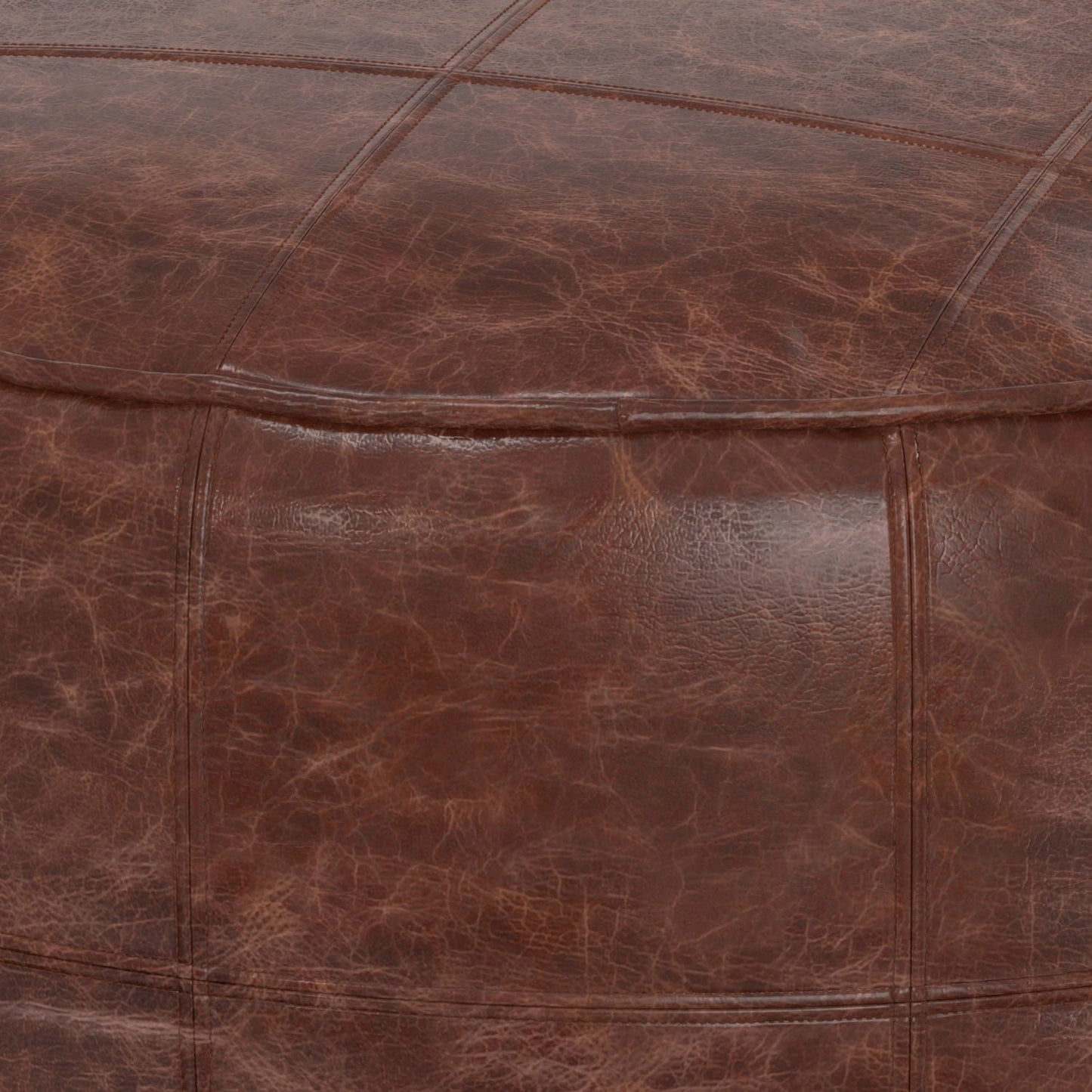 Connor - Handcrafted Round Pouf Simpli-Home