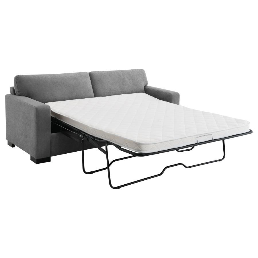 Simpson - Upholstered Sofa Sleeper With Queen Mattress - Gray CoasterEveryday