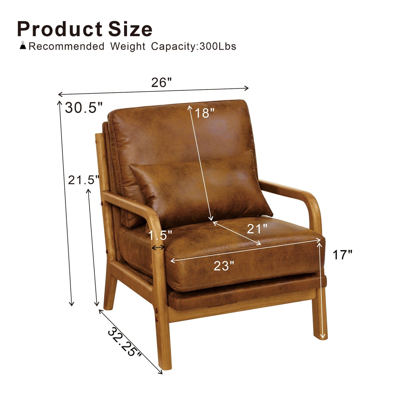 Lounge Chair - Light Brown Home Essentials