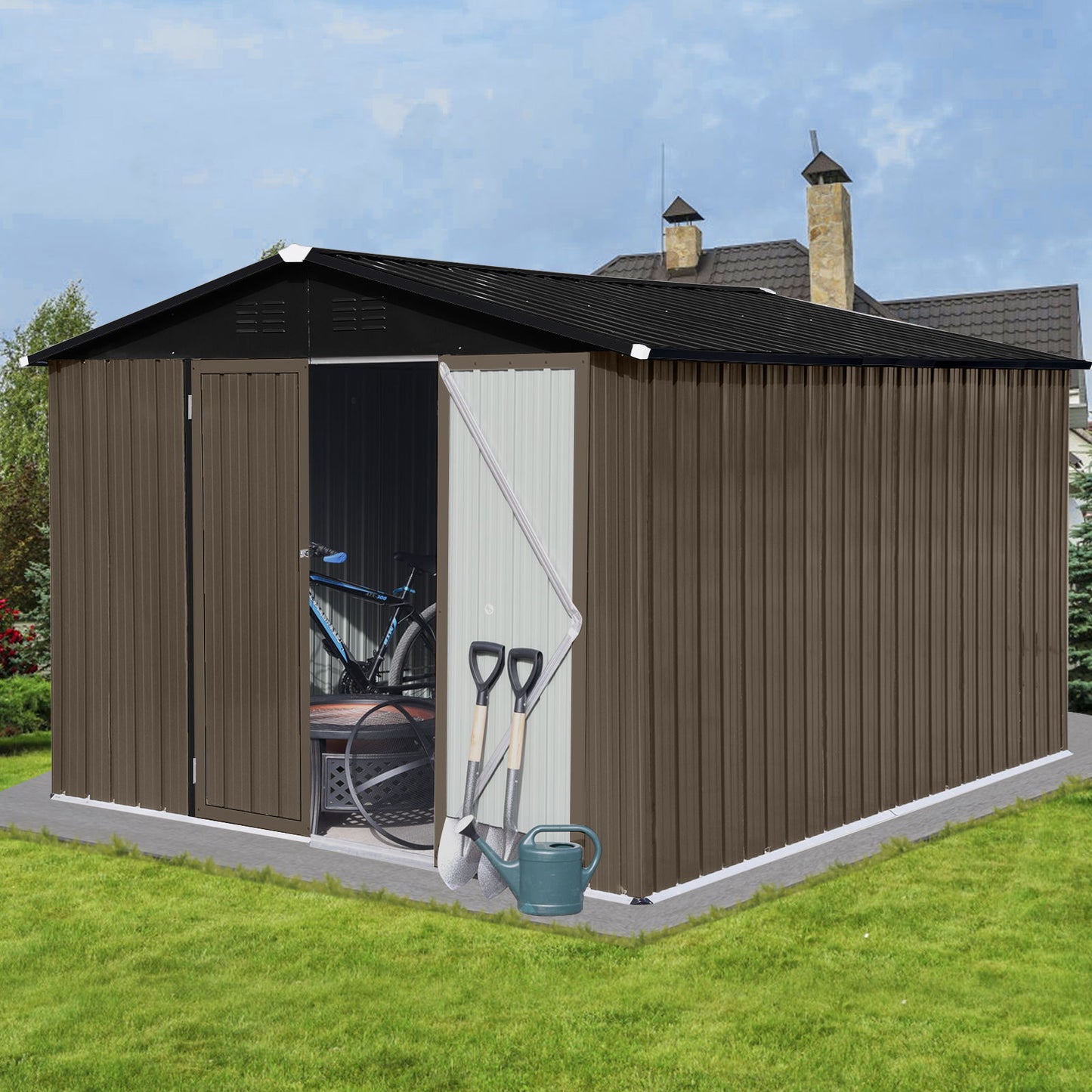 10' x 8' Garden Sheds Outdoor Storage Sheds Daily Nest
