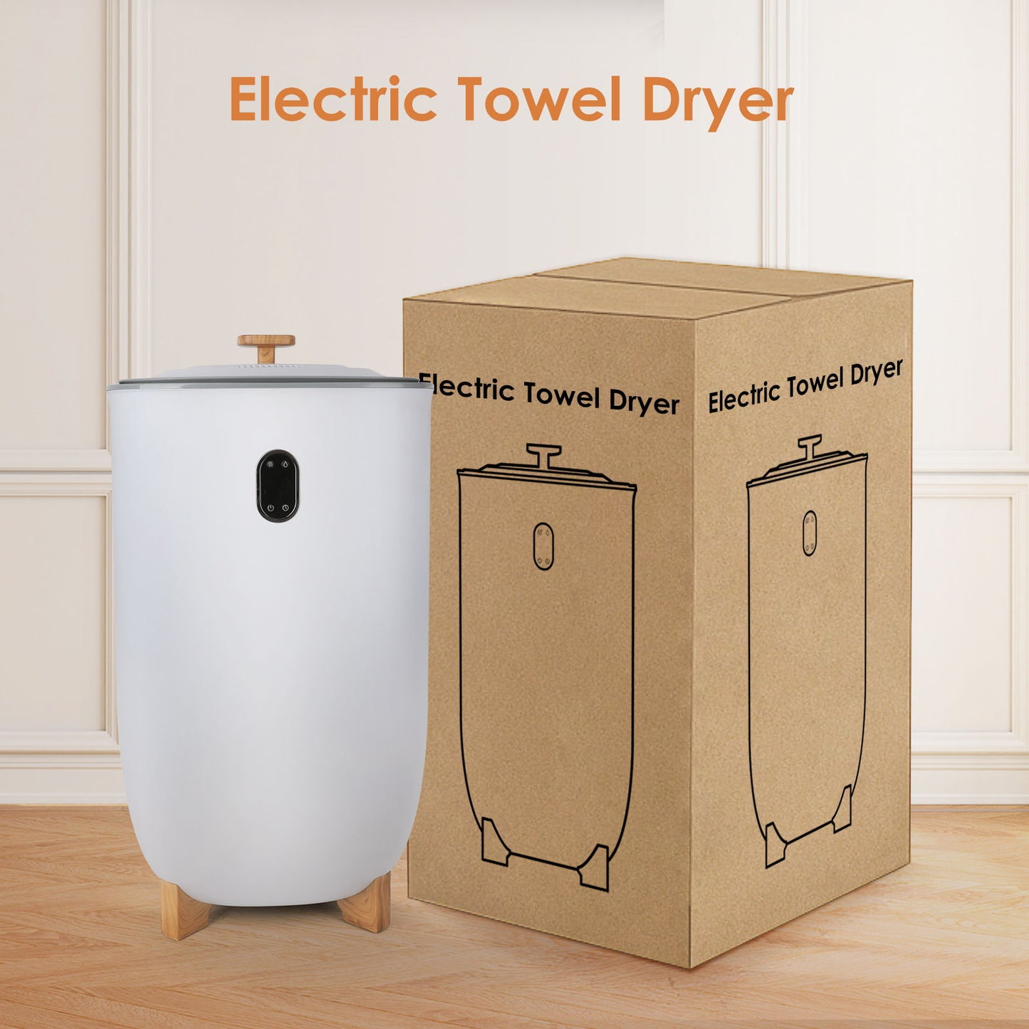 Extra Large Towel Warmers, Luxury Bucket Towel Warmers, Large Towel Warmers For The Bathroom - White Daily Nest