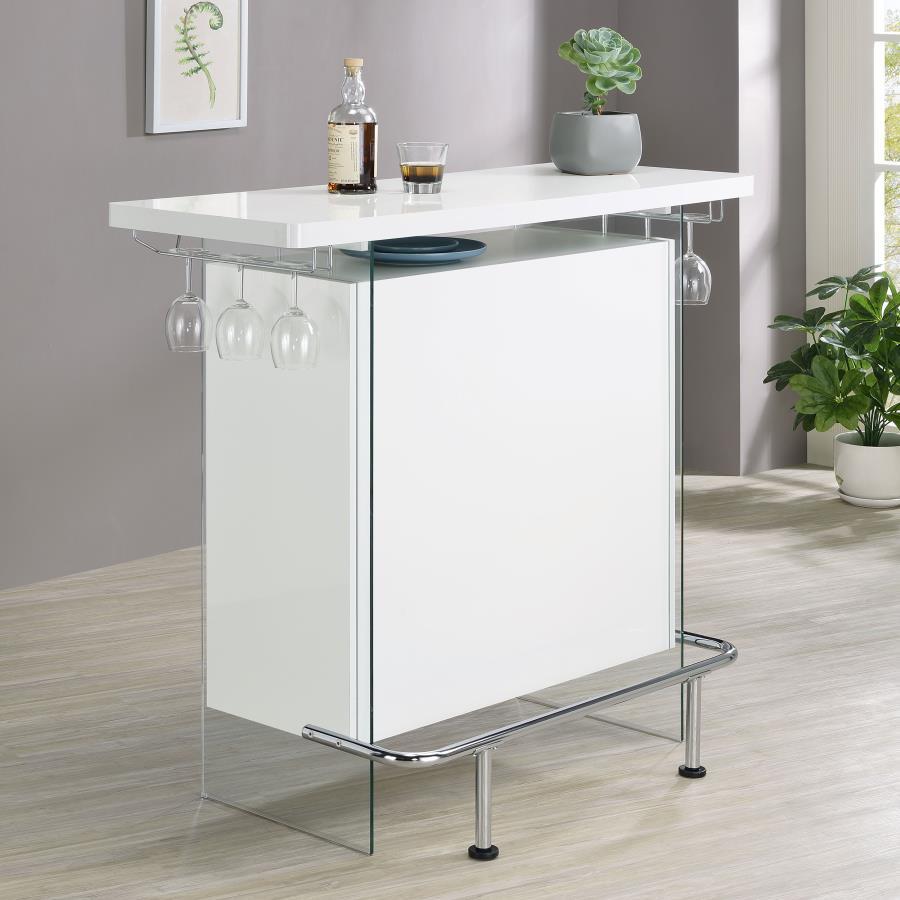 Acosta - Freestanding Home Bar Wine Cabinet CoasterEveryday