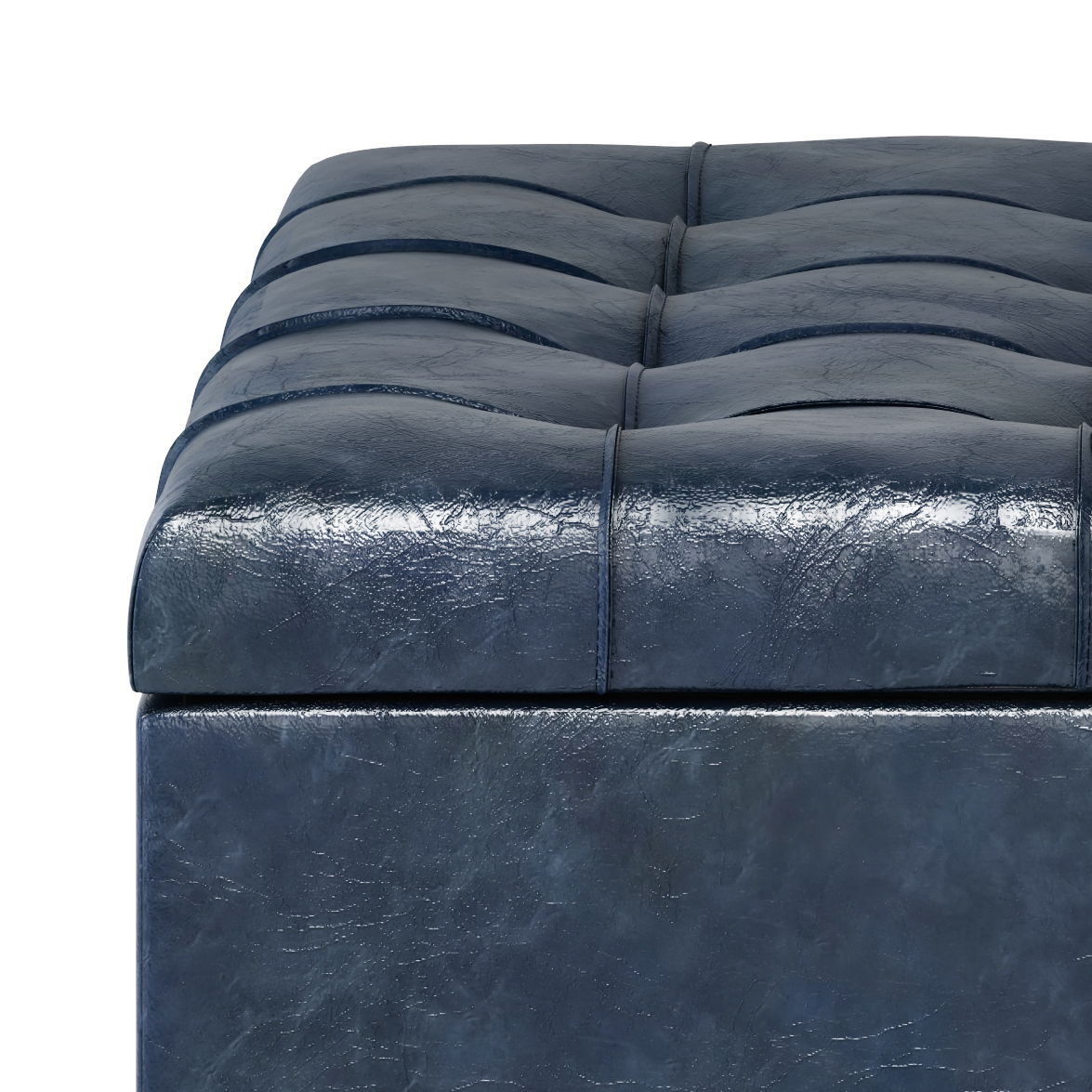 Harrison - Upholstered Coffee Table Storage Ottoman Simpli-Home