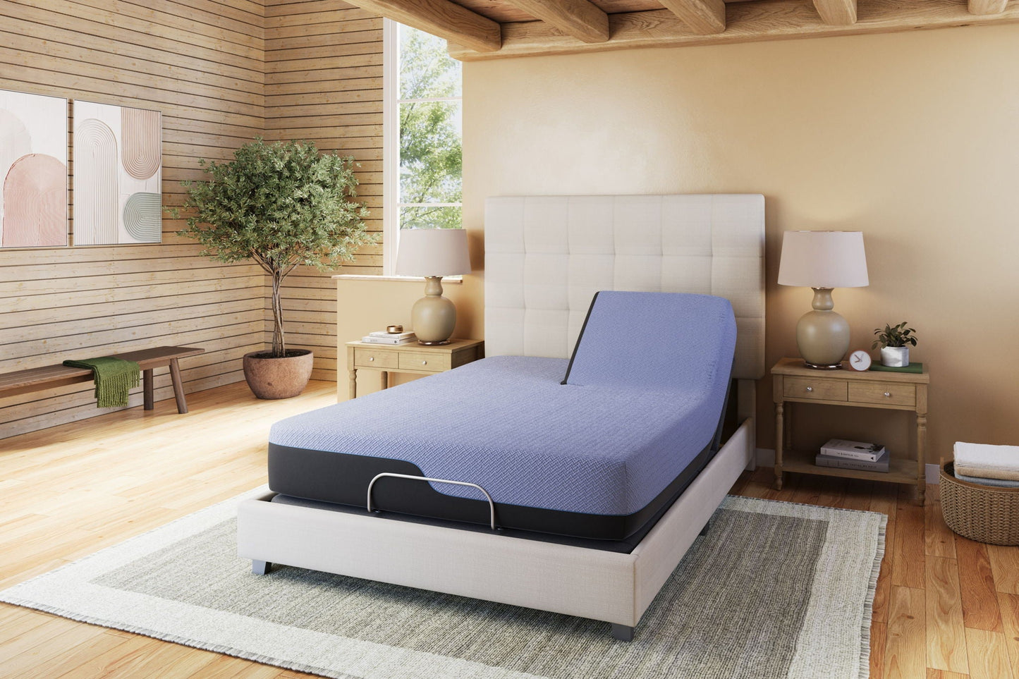 Refresh - 12" Flex Head Hybrid Cooling Fast Responding Latex Foam And Coil Mattress Remedy Sleep