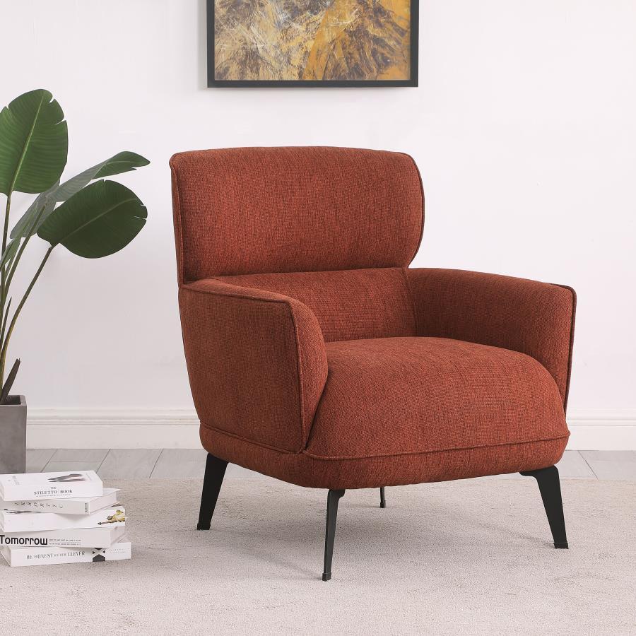 Andrea - Upholstered Crecent Arm Accent Chair Coaster Fine Furniture