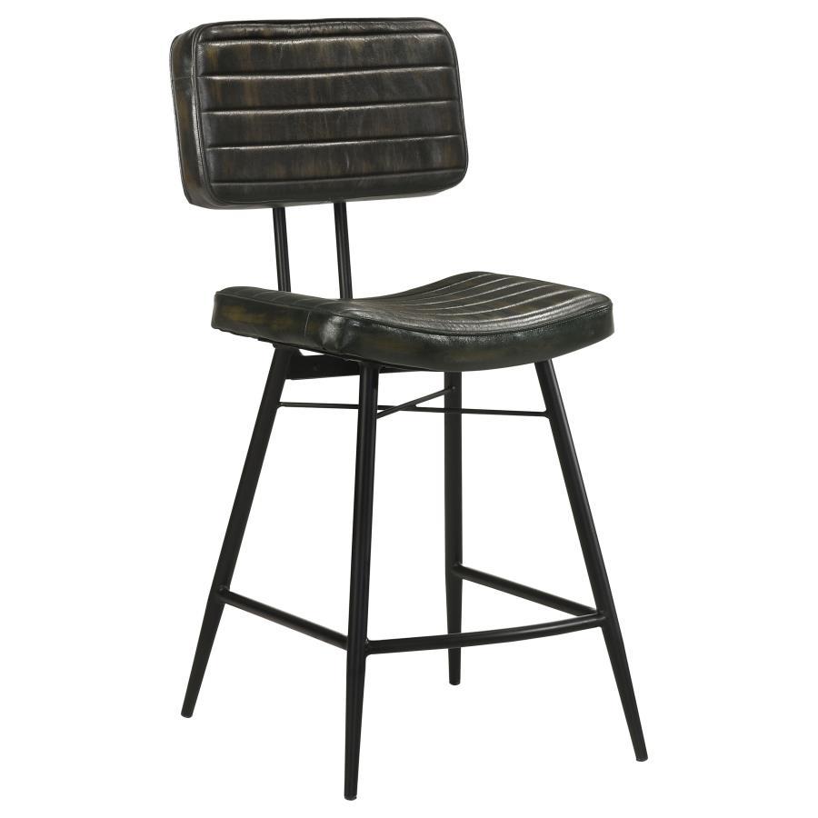 Partridge - Leather Counter Chair (Set of 2) CoasterElevations