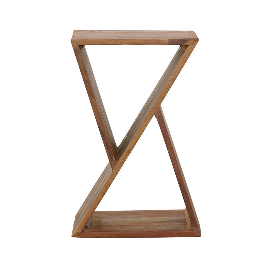 Lily - Solid Reclaimed Wood Accent Side Table - Natural CoasterEveryday