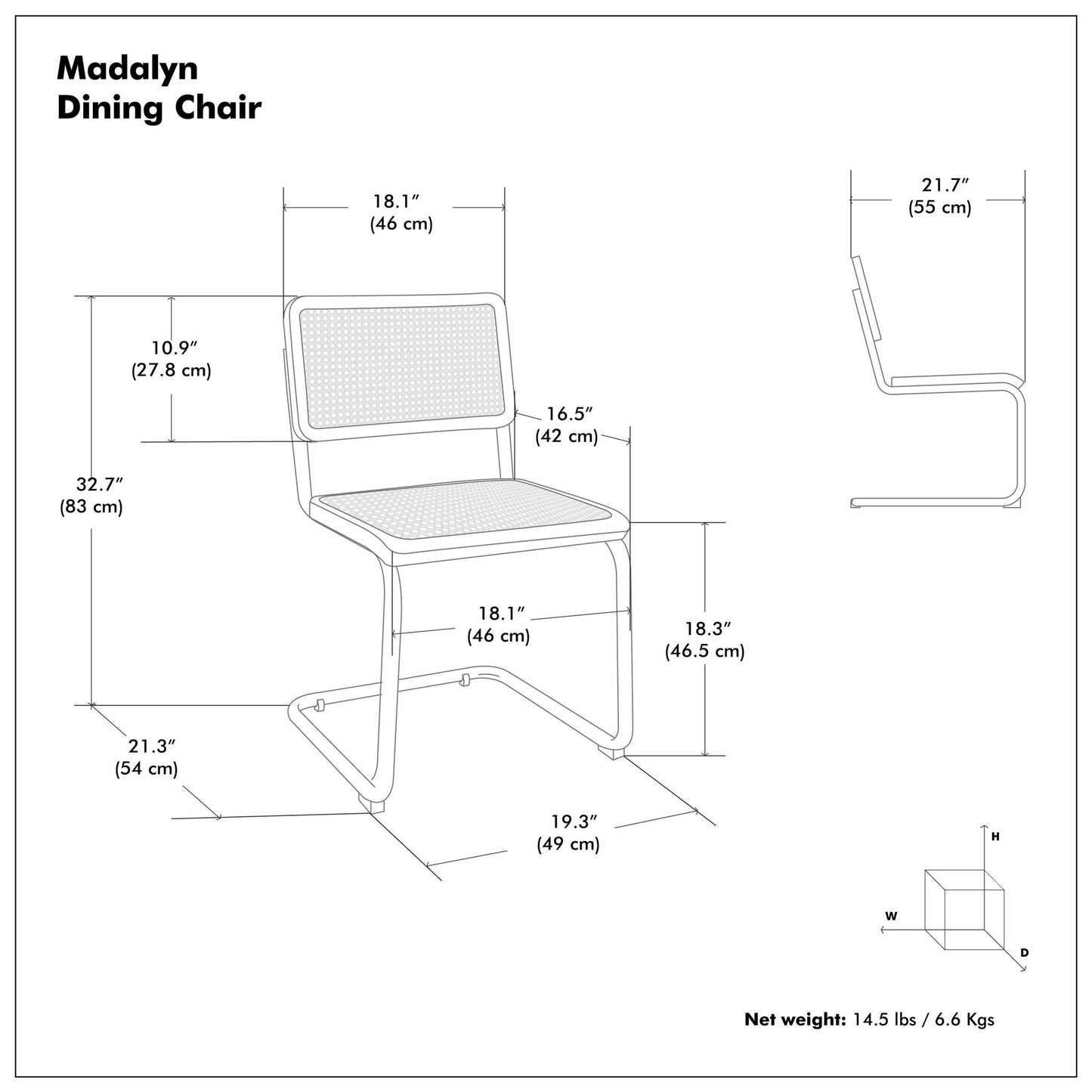 Madalyn - Dining Chair (Set of 2) - Brown Simpli-Home