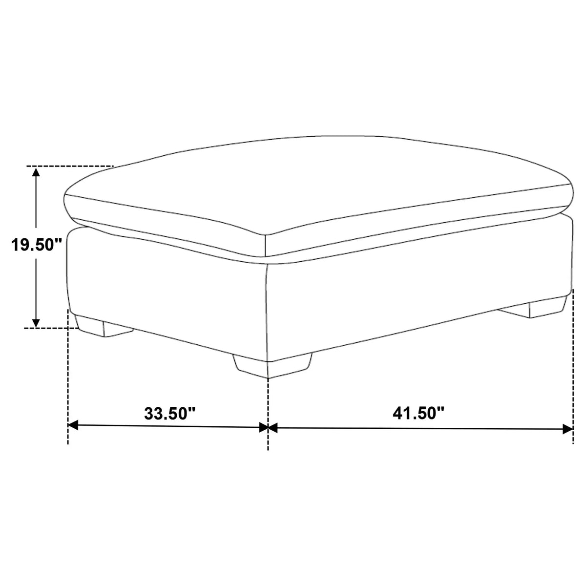 Zachary - Upholstered Ottoman Furniture Max