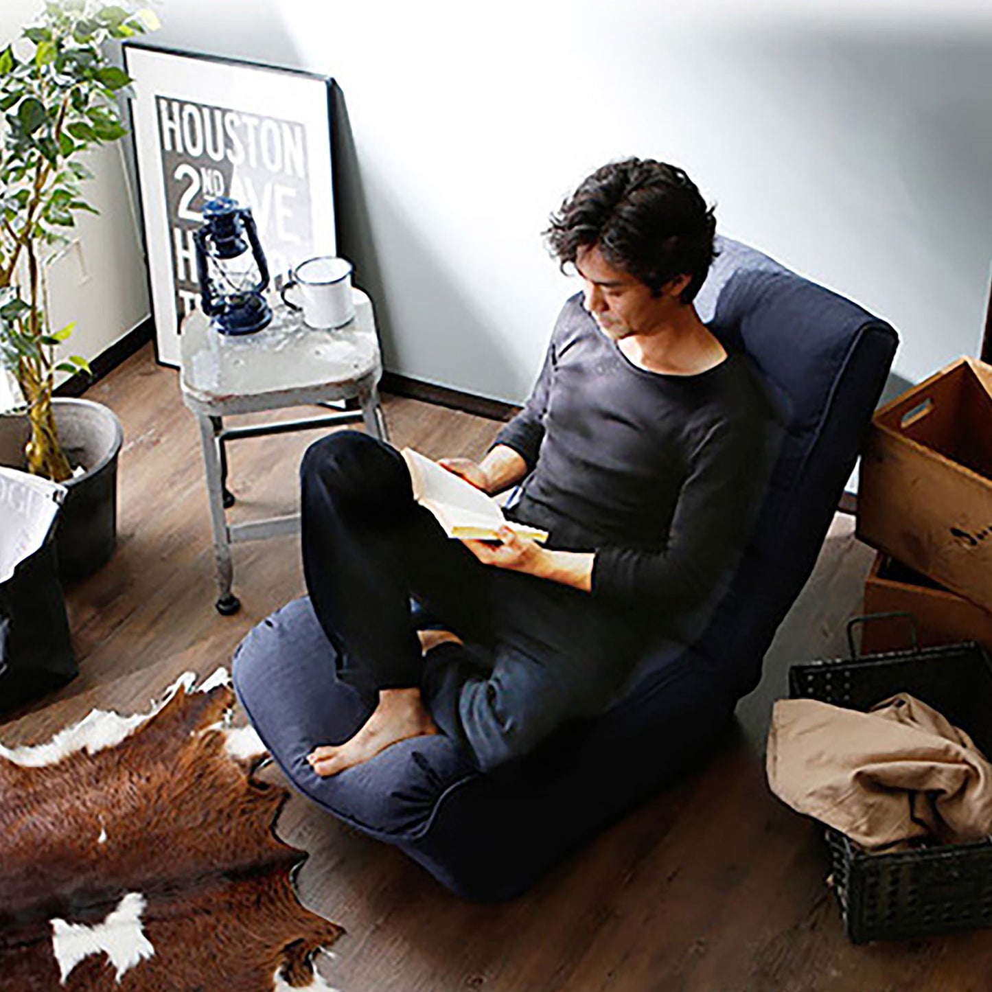 Reclining Japanese Chair Lazy Sofa Tatami Balcony Adjustable Chair Home Essentials