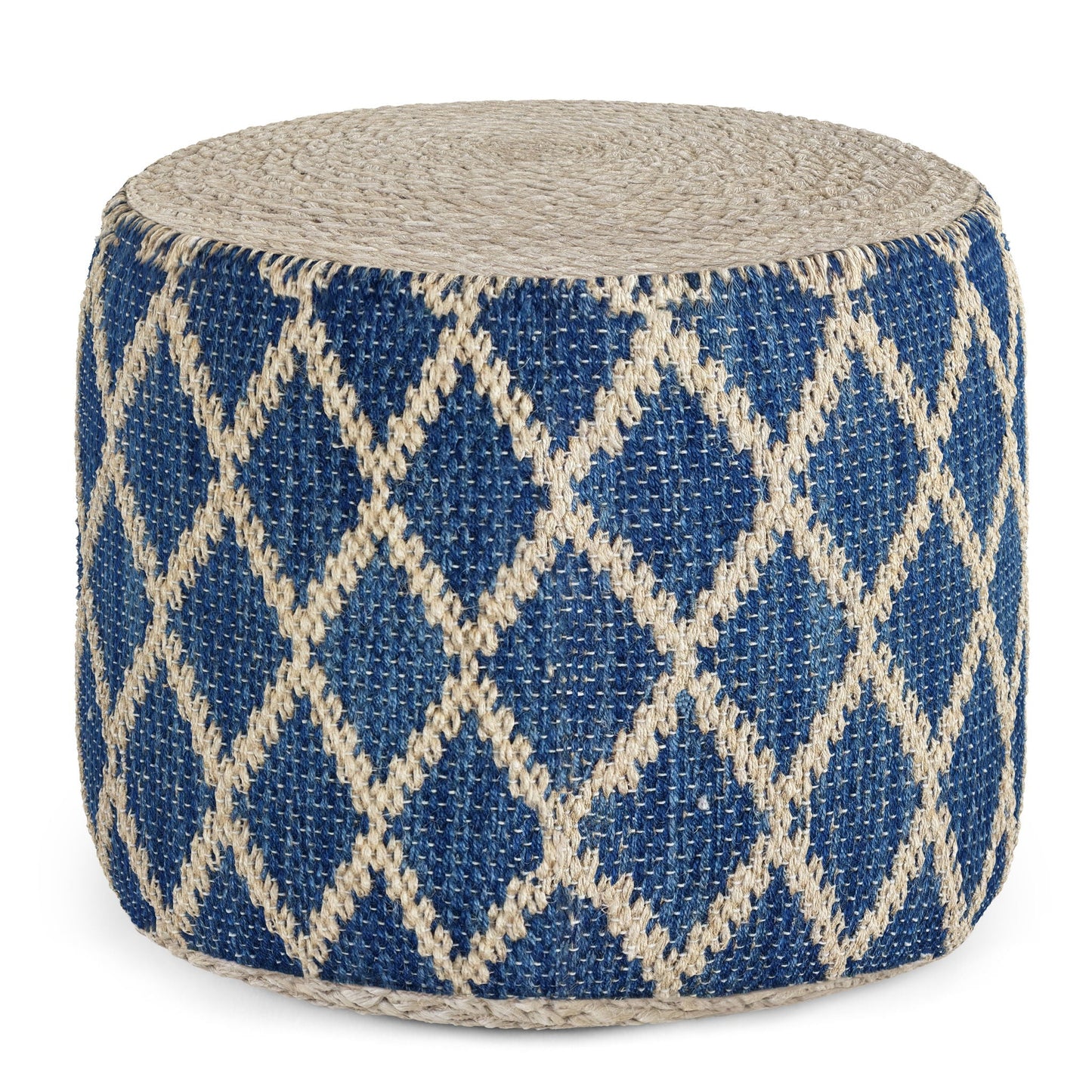 Edgeley - Handcrafted Round Pouf Simpli-Home