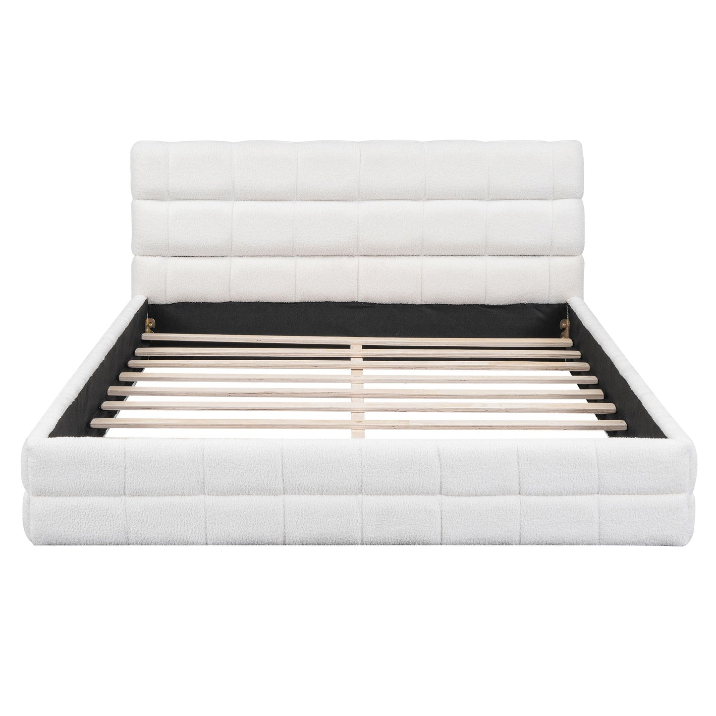 Upholstered Platform Bed With Headboard Dreamland