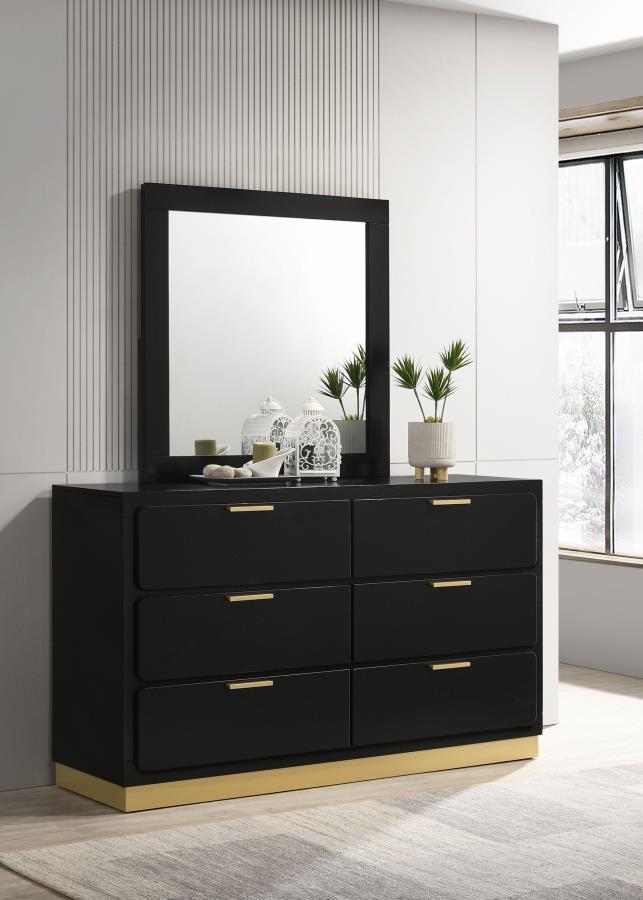 Caraway - 6-Drawer Bedroom Dresser With Mirror Coaster Fine Furniture