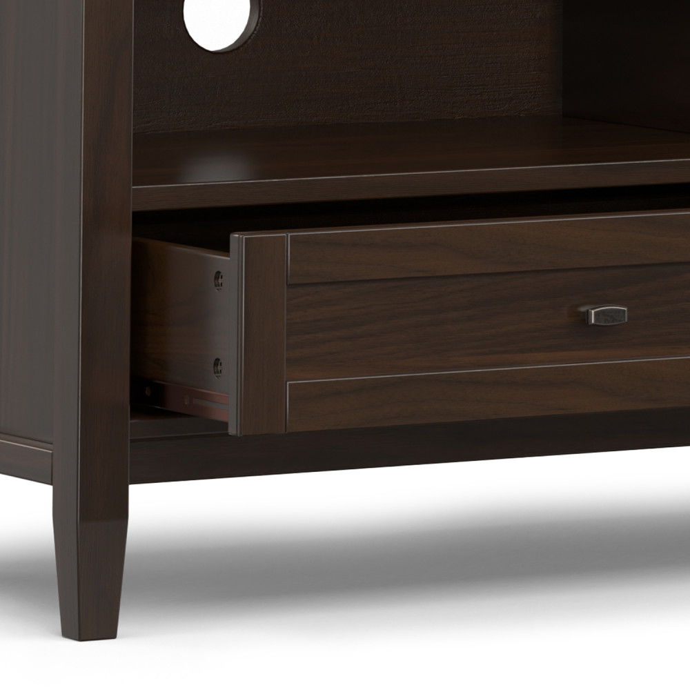 Warm Shaker - Handcrafted Low TV Media Stand Simpli-Home