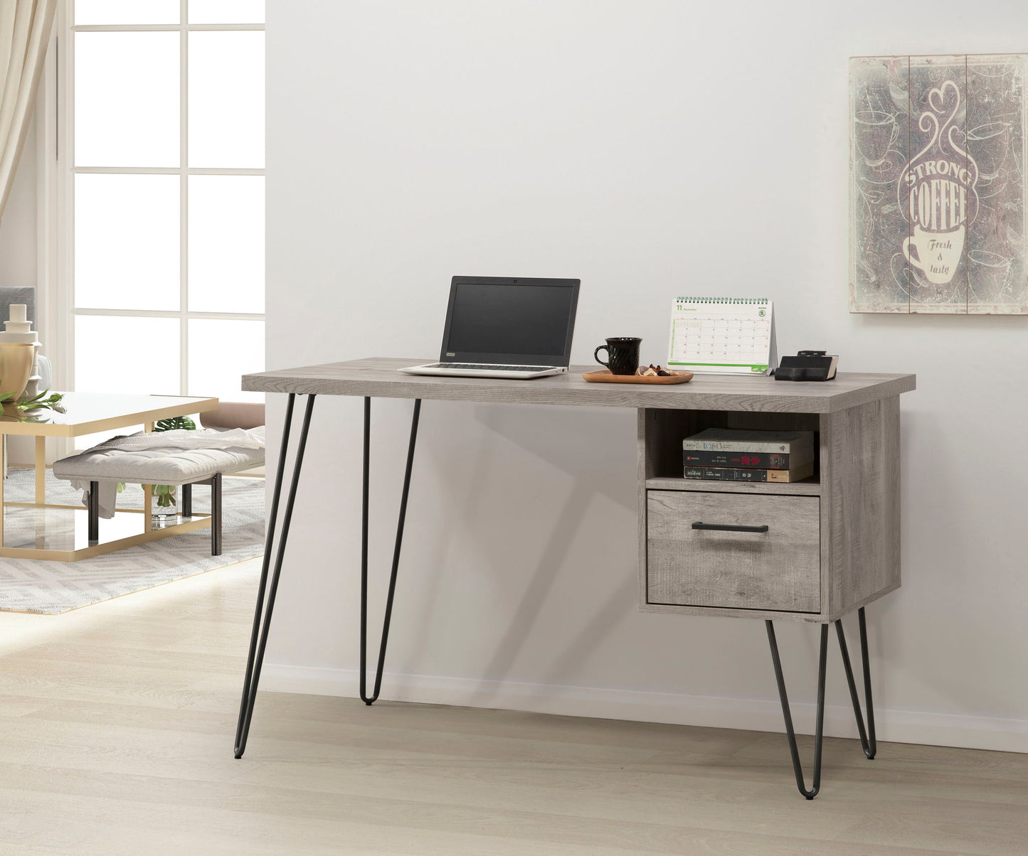 Desk - Gray Wash Bernards Furniture