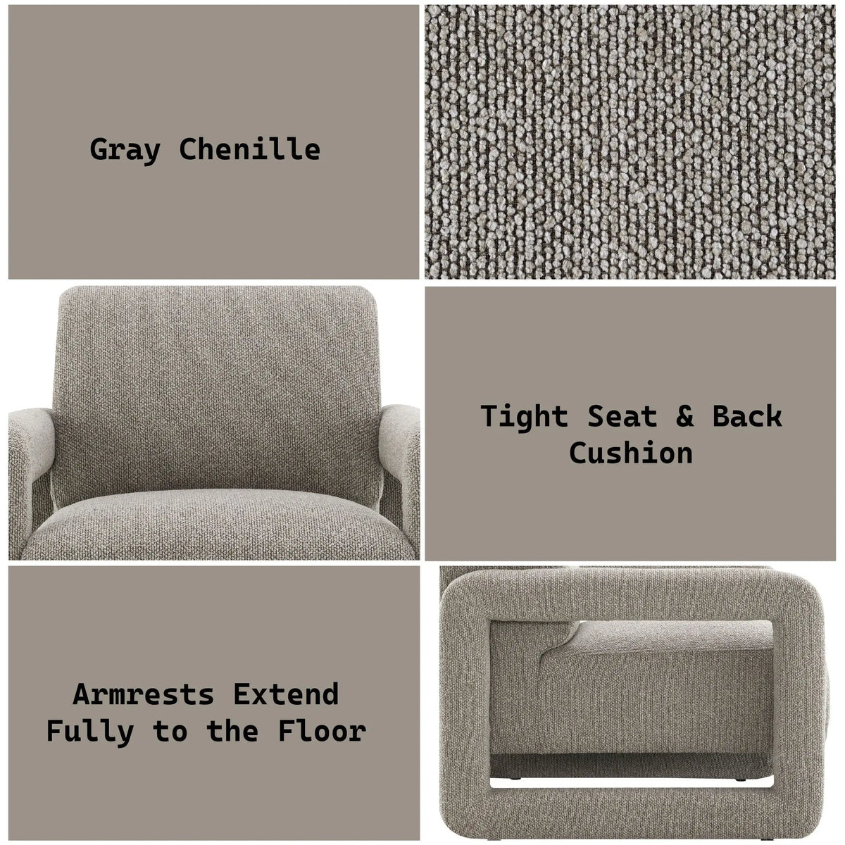 Glenda - Accent Chair - Gray Acme