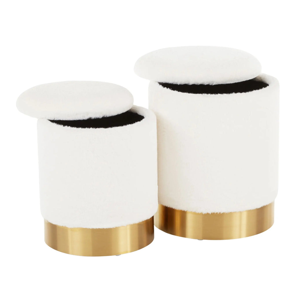 Marla - Contemporary Nesting Ottoman Set Lumi Source