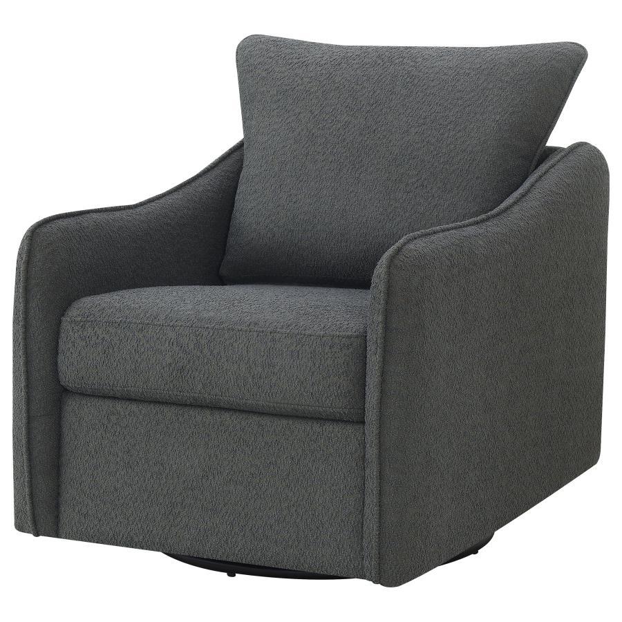 Madia - Upholstered Sloped Arm Swivel Glider Chair Coaster Fine Furniture