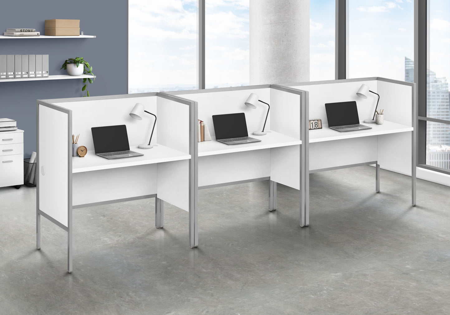 Office Cubicle, Desk, Commercial Grade, Contemporary & Modern 8th Street