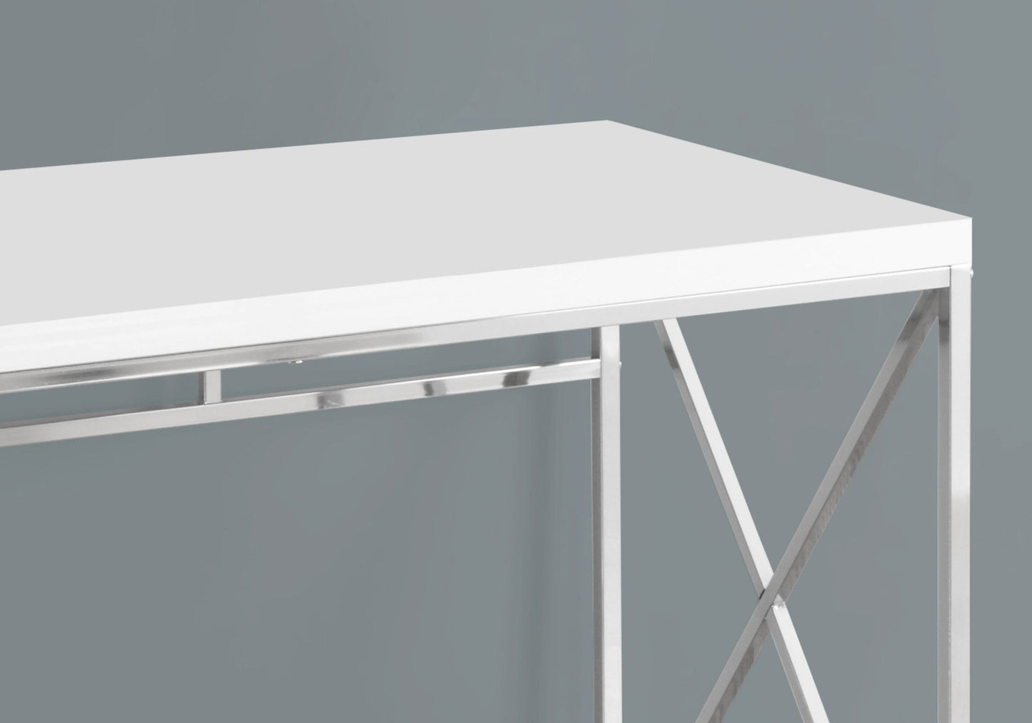 Computer Desk For Home Office, Laptop, Glossy Contemporary & Modern 8th Street