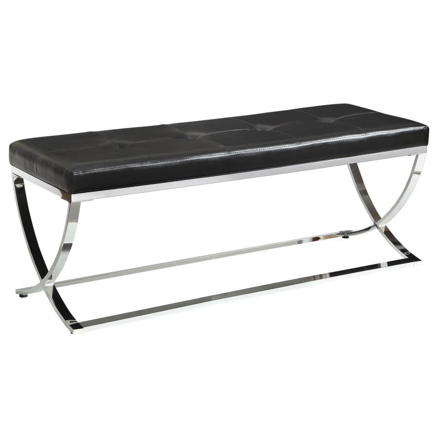Walton - Leatherette Upholstered Tufted Accent Bench CoasterEssence