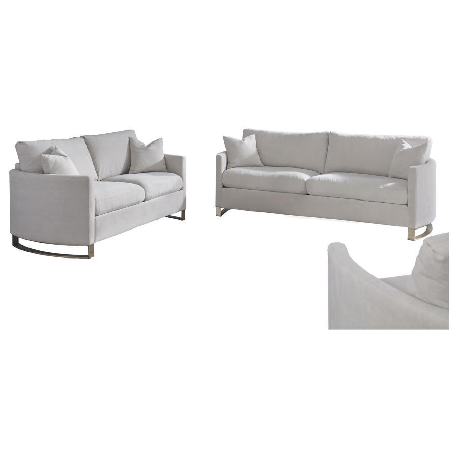 Corliss - Upholstered Arched Arm Sofa Set CoasterElevations