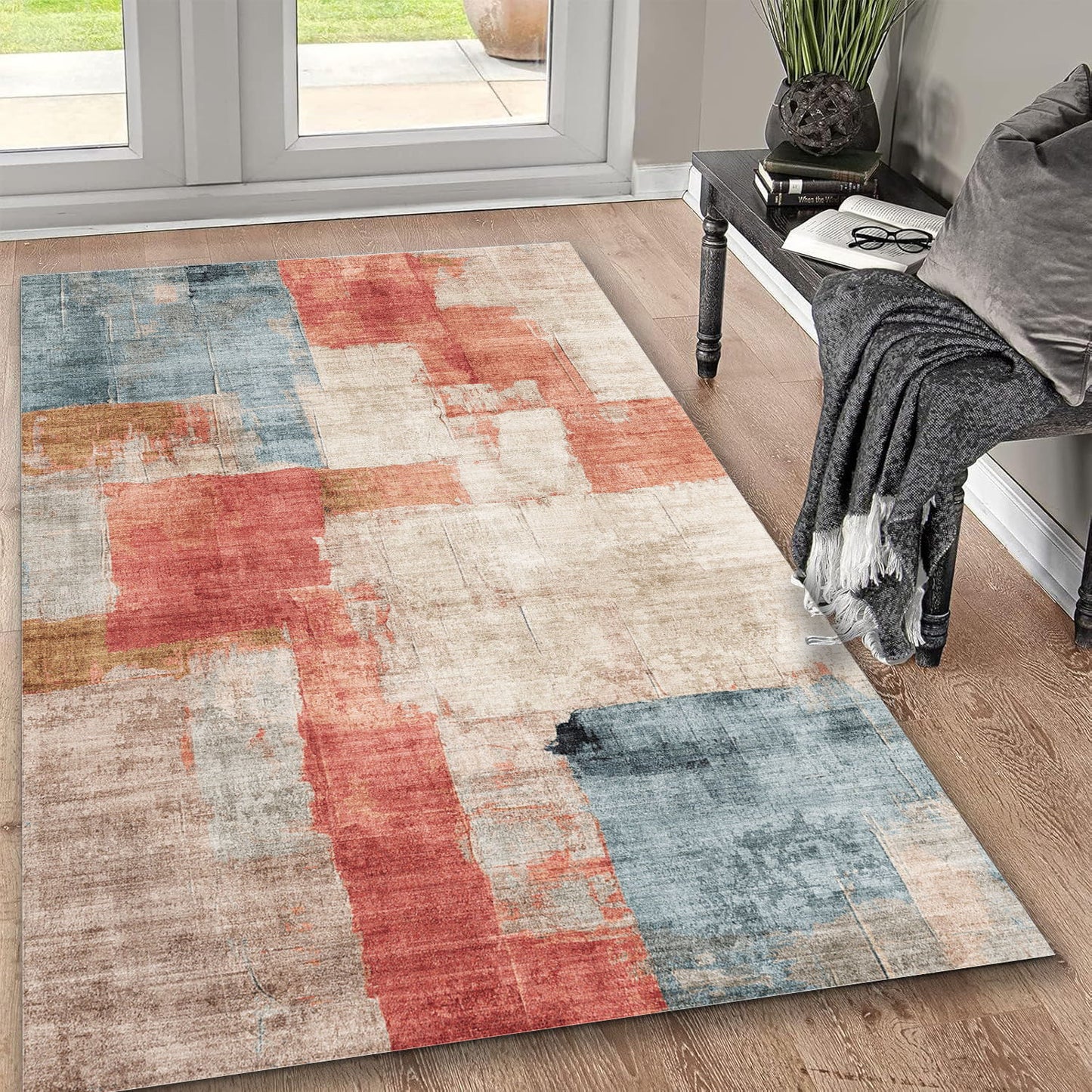 Toucan - Washable Non - Slip Area Rug - Ivory Multi Icona Home Decor