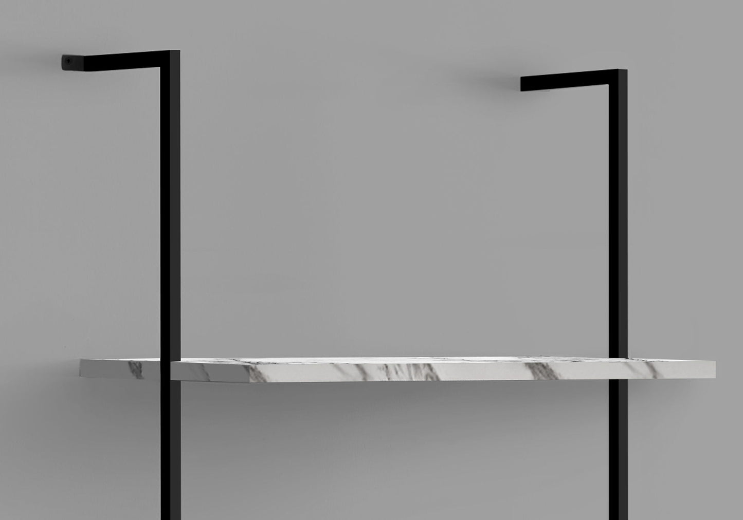 Bookshelf, Bookcase, Etagere, Ladder, 5 Tier, For Office, Marble Look Contemporary & Modern 8th Street