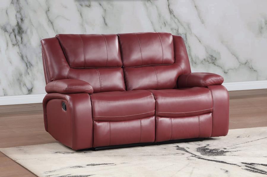 Camila - Upholstered Motion Reclining Loveseat Coaster Fine Furniture