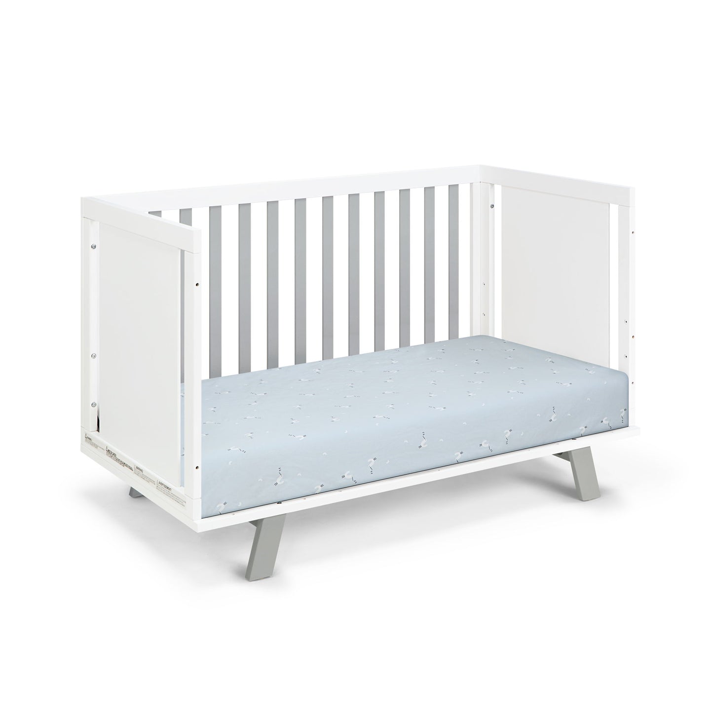Livia - 3-in-1 Convertible Island Crib - White Frame Suite Bebe