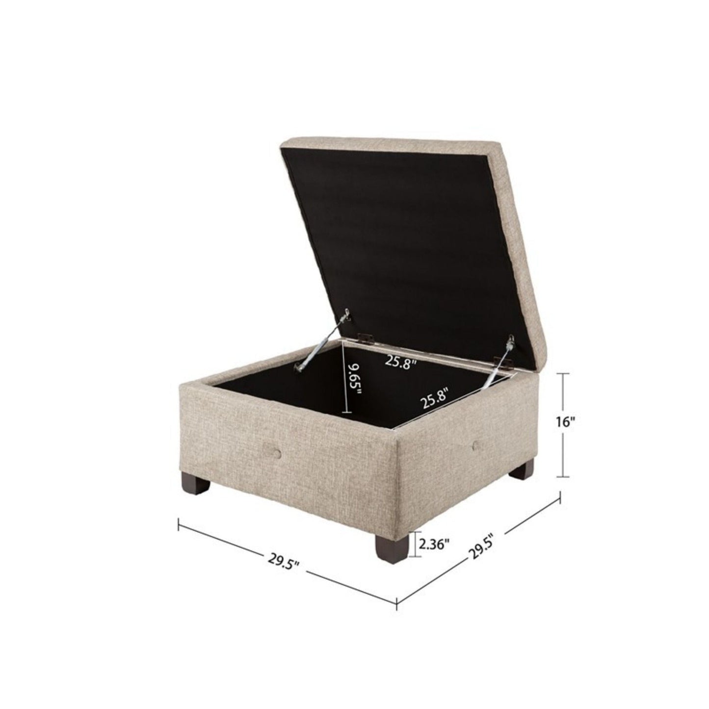 Aspen - Ottoman Soft Close Storage JLA